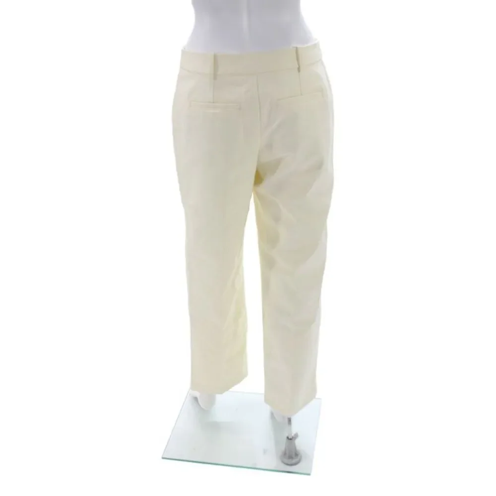 Renggli Womens Dress Pants Ivory 100% Cotton Size 6